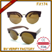 Fx174 Popular de alta qualidade de madeira óculos de sol